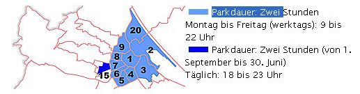 Ferienwohnung Wien Kurzparkzone